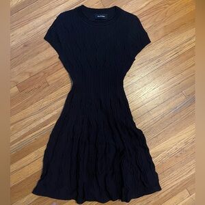 The Kooples Black Textured Mini Dress